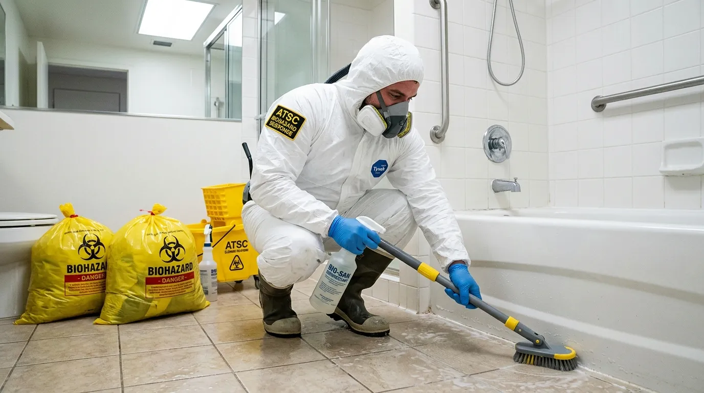 Decontamination equipment deployed for Blood Cleanup in Medulla